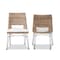 Baxton Studio Nafaro Modern Bohemian Greywashed Natural Rattan Metal Dining Chair with Cushion 2Piece Set 214-2PC-12798-ZORO - alternate 2